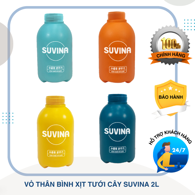 Vỏ Bình Xịt Tưới Cây Suvina 2L Mẫu 01 Không Gồm Nắp Vòi - Lắp Được Với Bộ Vòi Tăng Áp Của SUVINA