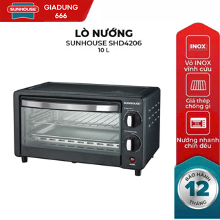 LÒ NƯỚNG 10L SUNHOUSE SHD4206 / THUỶ TINH 410