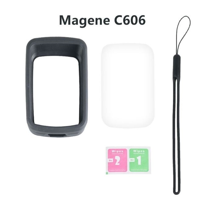 Bộ case cao su bảo vệ và fim dán màn hình cho đồng hồ Magene C606