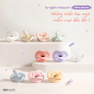  Ti giả Silicone Moyuum Hàn Quốc 0M+ 6M+ bé sơ sinh Chính hãng Moyum 