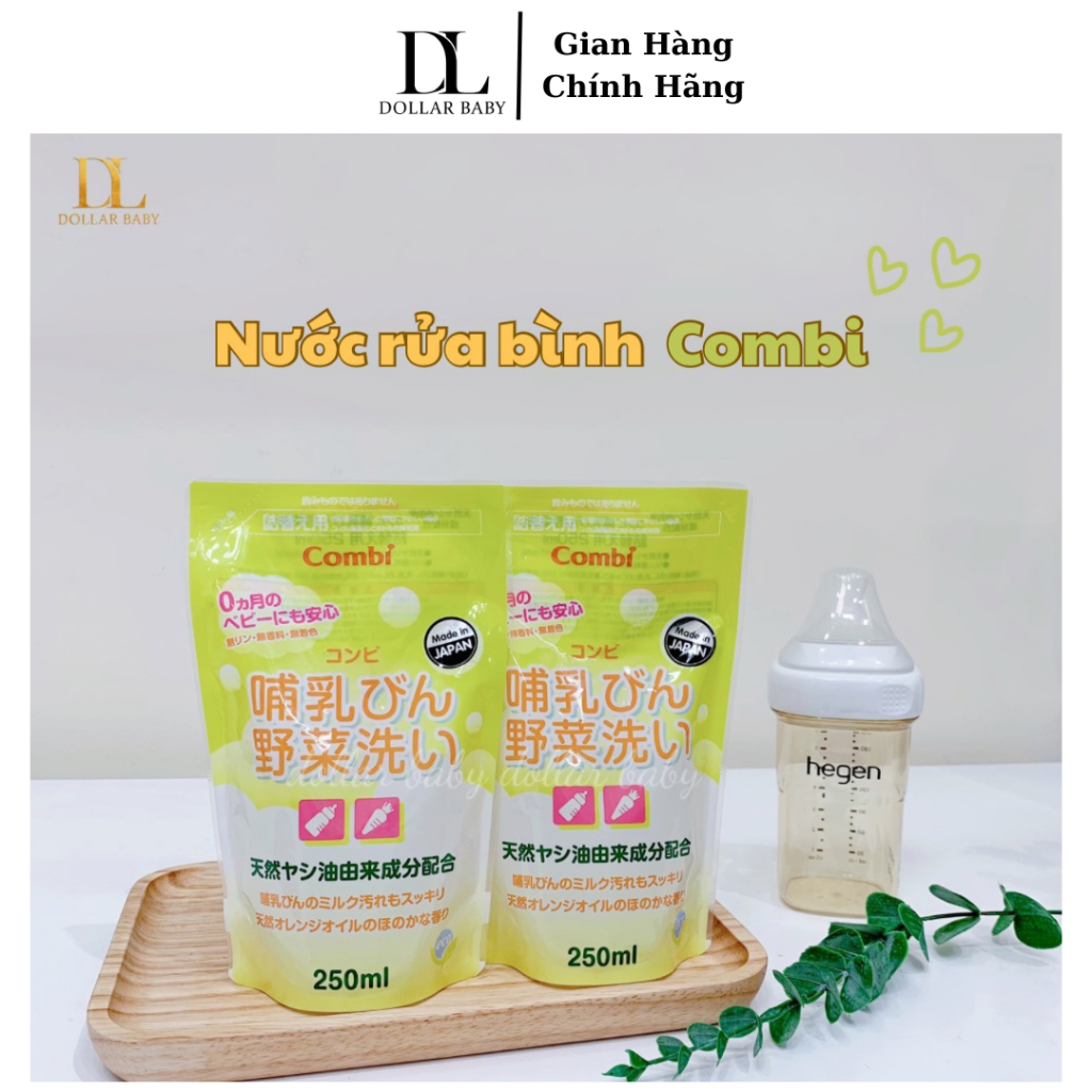 Nước rửa bình sữa và rau quả Combi Nhật Bản