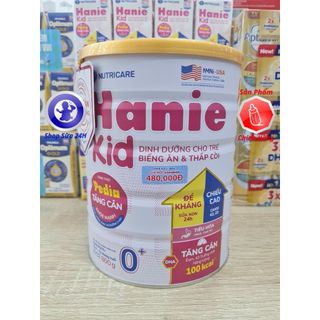 Sữa Bột HANIE KID Số 0+, 1+, 2+ Lon 800G, 850G