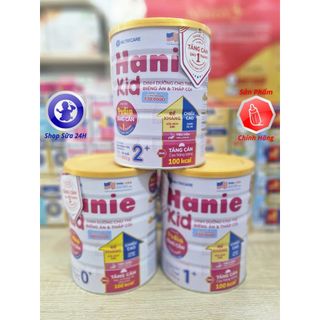 Sữa bột hanie kid số 0+, 1+, 2+ lon 800g, 850g