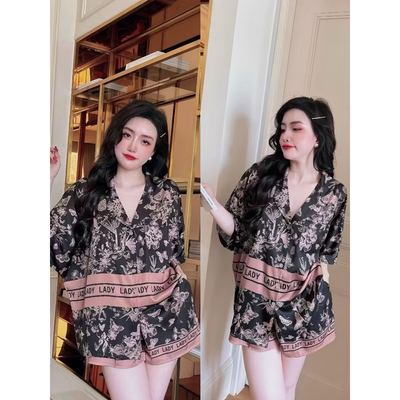 Đồ ngủ nữ pijama mặc nhà set bộ đồ ngủ Hisexy cộc tay quần đùi P09