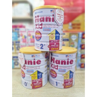  Sữa Bột HANIE KID Số 0+ 1+ 2+ hộp 800g 850g 