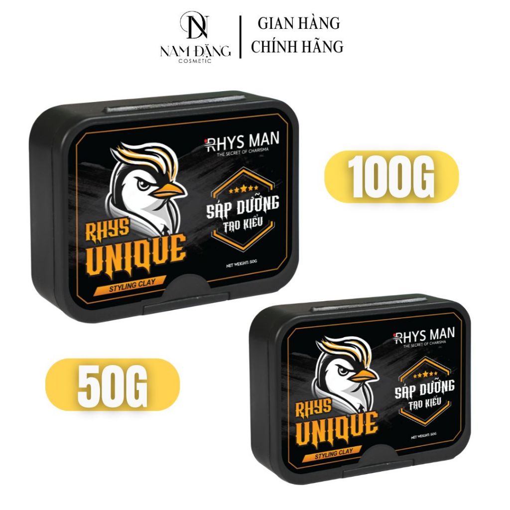 Sáp vuốt tóc Rhys Man Rhys Unique Styling Clay
