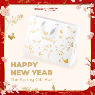   QUÀ TẶNG TẾT 2025  Túi Xách Hộp Quà Tết Ất Tỵ 2025 - Combo Set Quà Tết Xuân Lành 2025 - The Spring Gift Box By HEBEKERY 