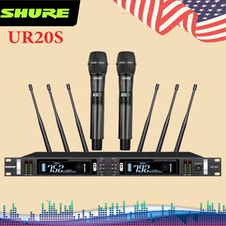 ( NEW 2025 ) Micro Không Dây Shure UR20S Chống Hú Chồng Ồn, Loại Bỏ Tạp Âm Tụ To - Chống Hú - 6 Râu Bắt Sóng Khỏe