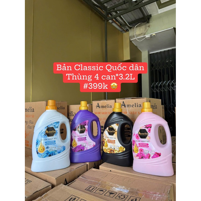 Nước giặt xả Amelia