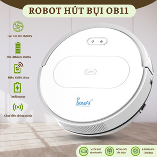 Robot Hút Bụi Lau Nhà OB11 Thông Minh Nhiều Chế Độ Làm Sạch Tự Động Sạc Dung Tích Pin Khủng