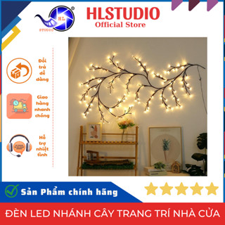  Đèn Led Nhánh Cây Trang Trí Nhà Cửa HL Studio 96 72 Bóng Ánh Vàng Ấm Dây Cắm USB 