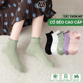 Tất nữ cổ ngắn Socks House mẫu tai bèo, chất liệu cotton êm mềm mịn mát, cực êm chân - NGANCOBEO-FIVE-2004-1DOI