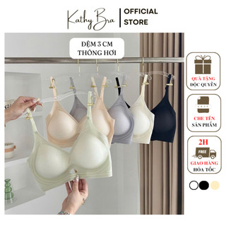 A11 Áo Lót Su Thông Hơi Nâng Ngực KATHY BRA Đa Năng Không Gọng Đệm 3CM Mặc Được Nhiều Kiểu Mặc Áo Dài Đẹp Áo Hở Lưng