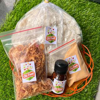 COMBO 500G Bánh Tráng Rìa Dẻo Muối Nhuyễn Hành Phi Sốt Tắc Min