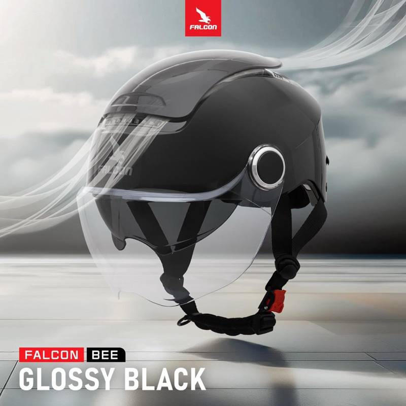 Nón Bảo Hiểm xe Máy FALCON F14 (BEE) - Kính Kép Chống tia UV