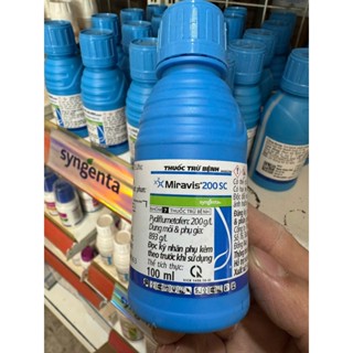  Miravis 200SC  chai 100ml  Thuốc trừ bệnh phấn trắng thối sương mai thán thư trên cây trồng 