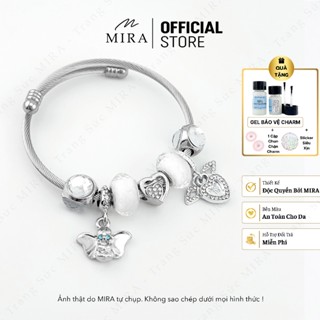Lắc Tay Vòng Tay Charm Mira&Co KPAN-M13 Charm Chú Voi Phụ Kiện Vòng Tay TiTan Charm Xi Bạc