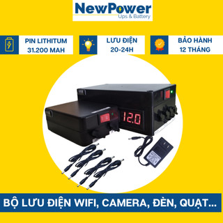  Bộ lưu điện gia đình 31.200mAh 5V+12V UPS 12V-5V dùng cho camera wifi..,mới 100% BH 12 tháng  SNB12104-5V  