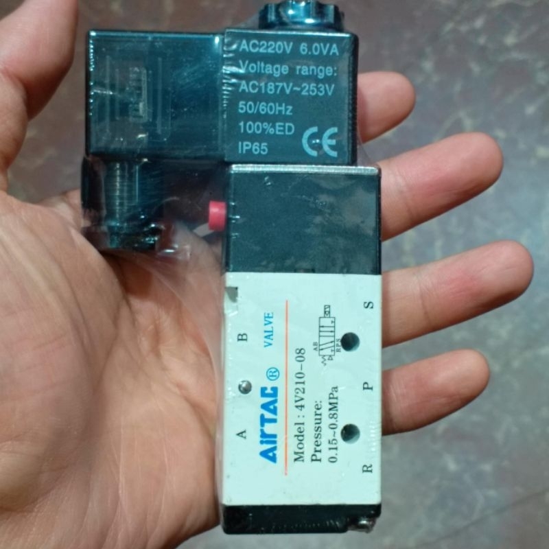 Van khí nén airtac, van khí nén, van khí nén 4v210-08, van khí nén 4v310-10, van 4v410-15 coil đủ lo