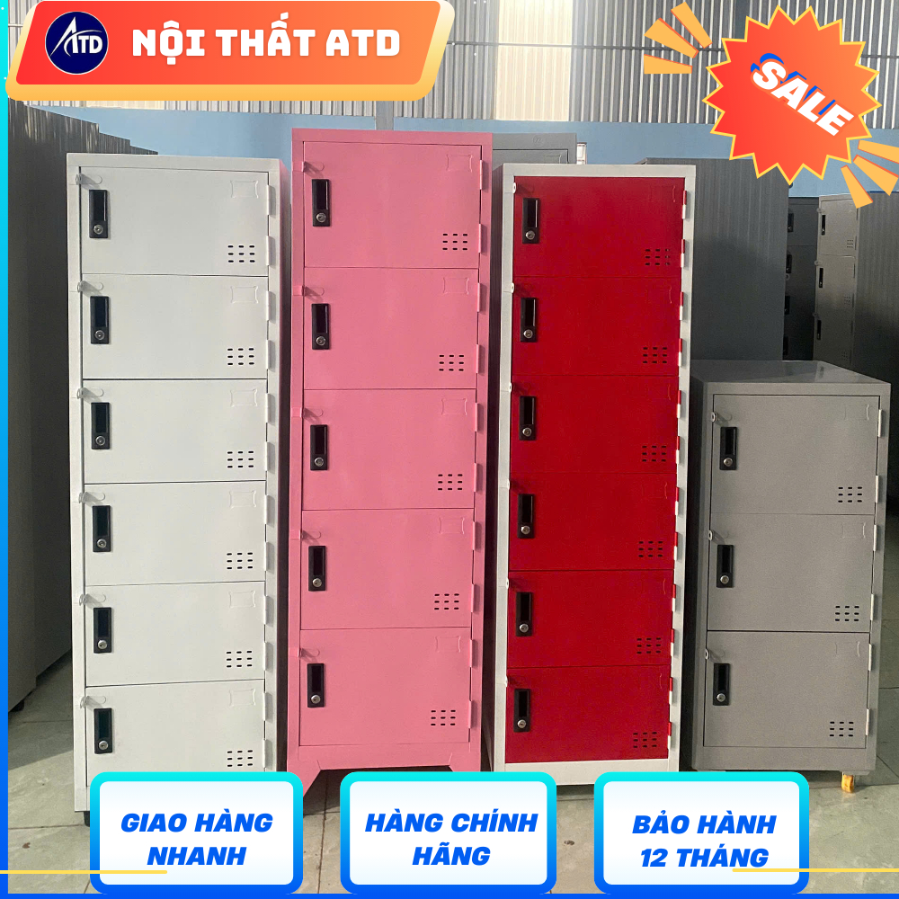 Tủ locker 3 4 5 6 2 4 6 8 10 12 15 ngăn đựng đồ cá nhân cho nhân viên trường học ktx công ty