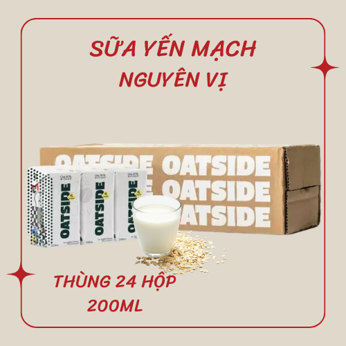 Sữa Yến Mạch Oatside - Thùng 24 hộp 200ml (Chỉ giao Hỏa Tốc)