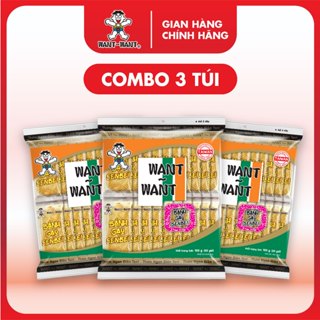  Combo Bánh Gạo Senbei Want Want Vị Nước Tương Kiểu Nhật Gói 52g 105g Giòn Ngon Đậm Vị 