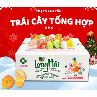 Thạch Rau câu Long Hải vị trái cây tổng hợp thơm ngon date mới - Thùng 5 kg