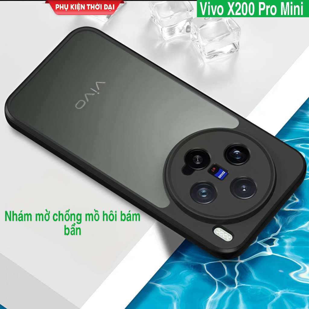 Ốp lưng Vivo X200 Pro Mini / X200 Pro / X300 Pro / X200s / X200 Ultra chống sốc lưng trong nhám