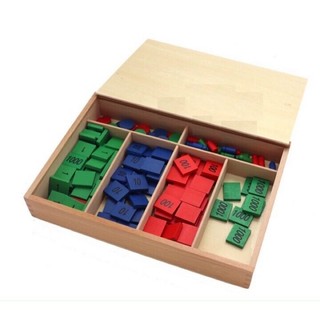 bộ tem số montessori, giáo cụ montessori