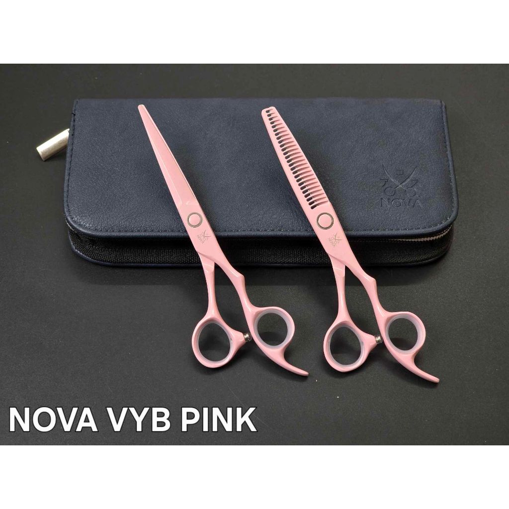Kéo cắt tóc Nova VYB Light Pink