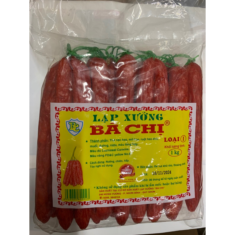Lạp xưởng Bà Chị 1 kg