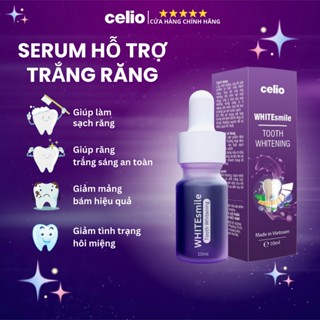 [ Quà Tặng Cho Khách ] Serum Trắng Răng White Simle CelioHỗ Trợ Cải Thiện Vết Ố Vàng Răng Sạch Mảng Bám Thơm Miệng 10ml