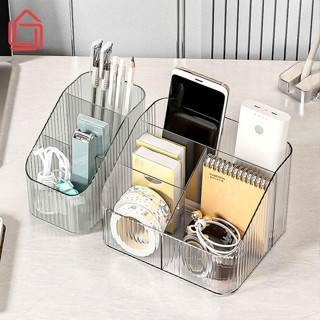 Khay Đựng Đồ Trang Điểm Thiết Kế 3 Ngăn/5 Ngăn Chất Liệu Nhựa, Hộp Nhựa Trong Suốt