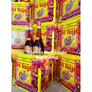 NƯỚC MẮM PHAN THIẾT - NƯỚC MẮM TỨ TUYỆT 40 ĐỘ ĐẠM - CON CÁ VÀNG ( THÙNG 6 CHAI ). Tặng kèm gói muối tùy đợt hàng.
