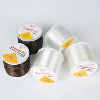 Cuộn dây cước thun xỏ vòng tay, dây đan trong suốt ,co giãn, dây gân làm phong thủy, trang sức handmade DIY