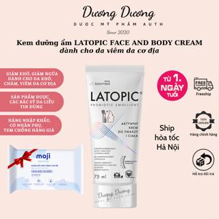 Kem dưỡng ẩm, dịu ngứa cho da kích ứng LATOPIC Face and Body Cream 75ml chính hãng