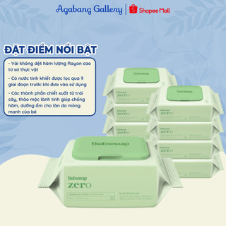 Khăn Ướt BeBesup Zero 20 Tờ Agabang Gallery Cao Cấp Không Mùi, Không Cồn, Khăn Ướt Dành Cho Bé