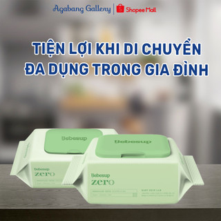 Khăn Ướt BeBesup Zero 20 Tờ Agabang Gallery Cao Cấp Không Mùi, Không Cồn, Khăn Ướt Dành Cho Bé