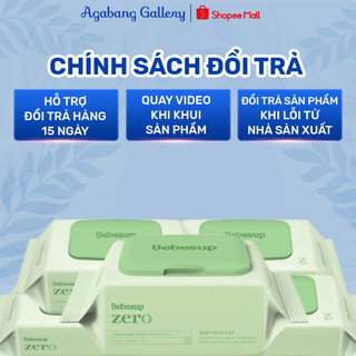 Khăn Ướt BeBesup Zero 20 Tờ Agabang Gallery Cao Cấp Không Mùi, Không Cồn, Khăn Ướt Dành Cho Bé