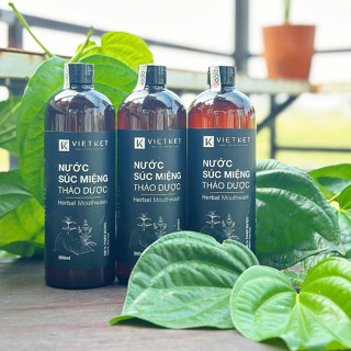  Nước Súc Miệng Thảo Dược VIETKET 500ml - Chăm Sóc Và Bảo Vệ Răng Miệng Giảm Mùi Hôi Khử Khuẩn. 