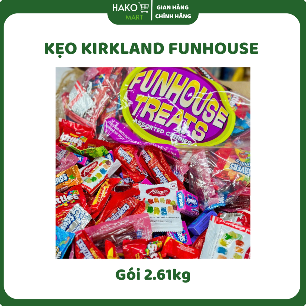 [CÓ TÁCH LẺ] Gói Kẹo Dẻo Tổng Hợp Funhouse Treats Kirkland Mỹ