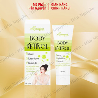  Kem body retinol dưỡng ẩm trắng da toàn thân N Collagen Hân Nguyễn 230ml 