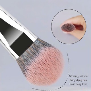 Cọ Tán Kem Nền Ducare Kích Thước 15*2 Cm, Chất Liệu Thân Bằng Nhựa Và Sợi Nylon Và Sợi Tơ Nhân Tạo