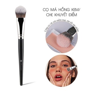 Cọ Tán Kem Nền Ducare Kích Thước 15*2 Cm, Chất Liệu Thân Bằng Nhựa Và Sợi Nylon Và Sợi Tơ Nhân Tạo
