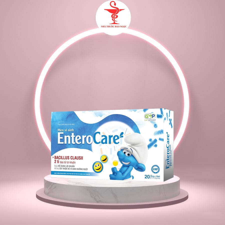 Men Vi Sinh Entero Care hộp 20 ống bổ sung lợi khuẩn cải thiện hệ vi sinh đường ruột