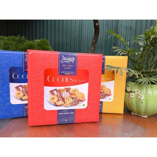  Bánh quy Cookies Butter Dosesty 3 Màu  đỏ xanh vàng  Bánh Tết làm giỏ sang trọng 500g Nhà Minh Hương Food 