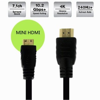 Dây Cáp HDMI To Micro HDMI 50cm HL Studio - Màu Đen, Giắc Mạ Đồng