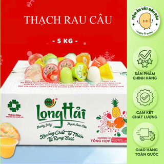  Thạch Rau Câu Long Hải Vị Trái Cây Tổng Hợp Thơm Ngon Date Mới - Thùng 5 Kg 