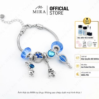 Lắc Tay Vòng Tay Charm Mira&Co LACTAY21 Charm Khinh Khí Cầu Phụ Kiện Vòng Tay TiTan Charm Xi Bạc
