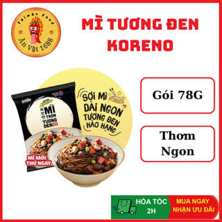 Mỳ Trộn Tương Đen KORENO - Mì Lẩu Thái - Mì Tương Đen Siêu Cay  - Gói 78G - Ăn Vặt 1688